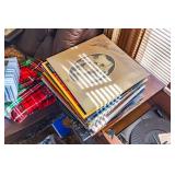 STACK OF RECORDS, AUTOGRAPH PIC OF FABIAN