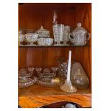 SET OF CUT GLASS