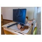 SMALL CHEST OF DRAWERS, 2 VACUUMS, DELL MONITOR