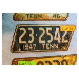 1947 TN Plate