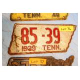 1939 TN Plate