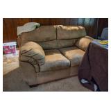 Love Seat & Floor Lamp