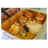 Flat - Gone with the Wind & 4 dog candy dishes