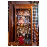 4 shelf curio cabinet