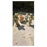 Assorted Garden Angel Statues, Figurine & Planters
