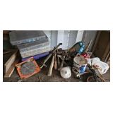 Large Assortment of Hand Tools, Hardware & Shop Su