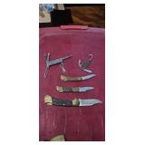 Assorted Vintage Pocket Knife Lot  Buck USA, Stai