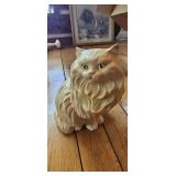 Vintage Large Ceramic Long-Haired Persian Cat Figu