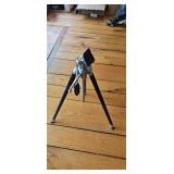 Vintage Aluminum Camera Tripod with Pan/Tilt Head