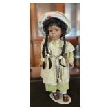 The Granville House Collection Porcelain Doll  Br