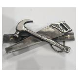 Made in USA Carpenter Tools Hammer & Hand Saw Belt