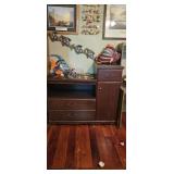 Dark Cherry Finish Entertainment Center / Media Ca