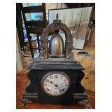 Antique Wm. L. Gilbert Mantel Clock with Bell  Wi