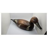 Vintage Hand-Carved & Hand-Painted Wooden Duck Dec