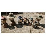 Collection of Vintage Lanterns & Blowtorch  7 Pie
