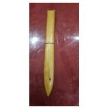 Vintage Japanese Floating Fishing Knife with Wood