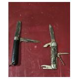 2 Vintage Pocket Knives  Imperial USA & Multi-Too