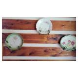 Set of 3 Antique/Vintage Floral Porcelain Serving