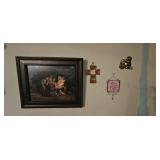Framed Nativity Print & Inspirational Wall Décor L
