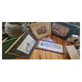 Assorted Framed Wall Art  Signed Prints, Floral &
