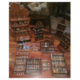 Large Collection of Souvenir & Collector Spoons wi