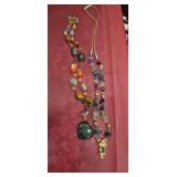 2-Piece Colorful Stone & Gemstone-Style Necklace L