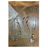 Assorted Beaded & Crystal Necklace Collection  3