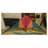 Large Colorful Delta-Style Stunt Kite with Carryin