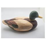 Vintage 1978 Avon Mallard Duck Trinket Box  Handc
