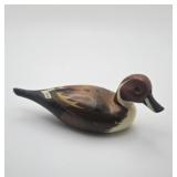 Small Hand-Painted Wooden Duck Decoy  Folk Art Wa