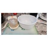 Moulinex Mini Chopper and White Mixing Bowl