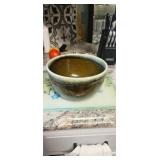 Frankoma Pottery Green Glazed Bowl, USA