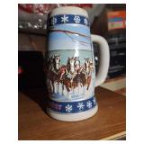 Budweiser Holiday Beer Stein Clydesdale Horses