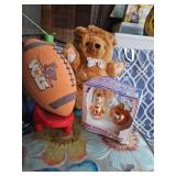 Tennessee Volunteers Bear, Football, Ornaments