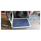 Folding Platform Dolly With Blue Deck