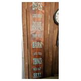 Decorative Wood Sign With Dog-Themed Message
