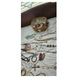 Costume Jewelry Lot with Necklaces and Bracelets