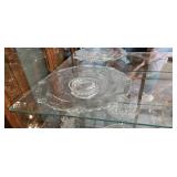 Clear Glass Relish Plates