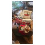 Christmas Decor and Santa Doll