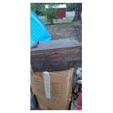 Vintage Wooden Ammo Crate Box With Contents
