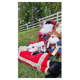 Christmas Plush Santa Dolls Lot