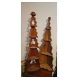 Wooden Corner Wall Shelves