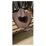 Smithbilt Brown Felt Cowboy Hat Size 7 1/2