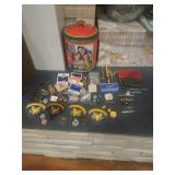 Lot Military Badges Pins Blades Tin