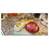 Rosie B. Sugar Bowl, Butter Dish, Taco Stand
