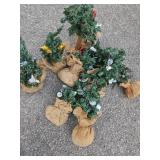 Small Faux Christmas Tabletop Trees