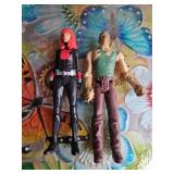 Marvel Black Widow and Sandman Action Figures
