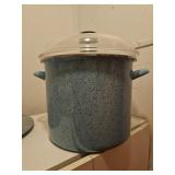 Paula Deen Blue Speckled Stock Pot