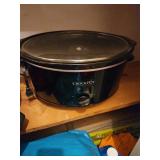 Crock-Pot Black Slow Cooker with Glass Lid