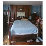 Four-Poster Wooden Bed Frame Only